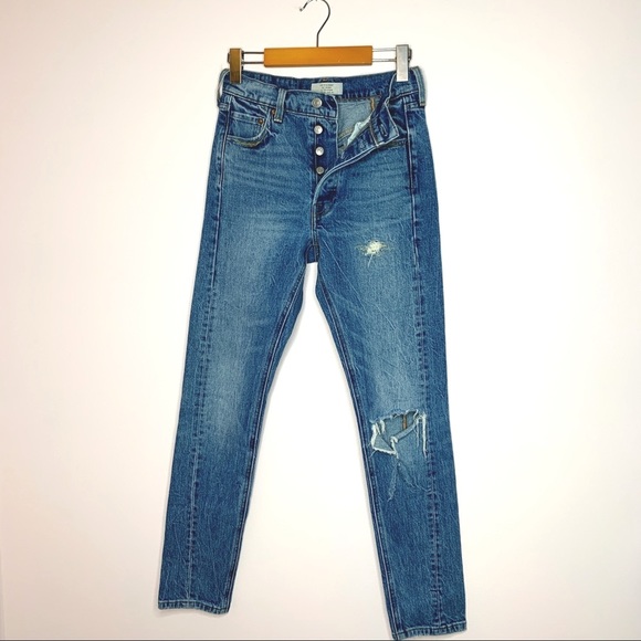 Levi’s 501 Altered distressed Skinny Jeans 25 - Picture 4 of 14